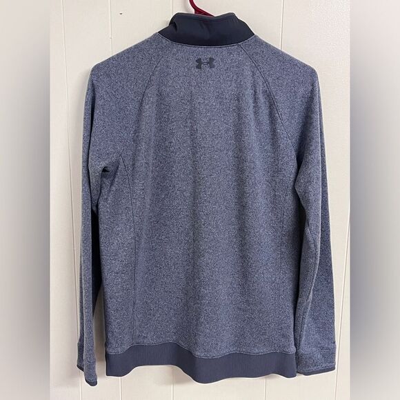 Under Armour UA Youth Boy Golf Storm Sweater Fleece 1/4 Snap Grey SZ XL - Picture 9 of 10